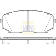 NAPA Front Brake Pad Set NBP1883