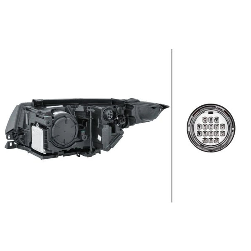 Hella Headlight Headlamp D3S (Gas Discharge Lamp) Right 1EL 354 806-021