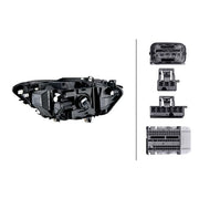 Hella Headlight Headlamp LED Left 1LX 011 930-931
