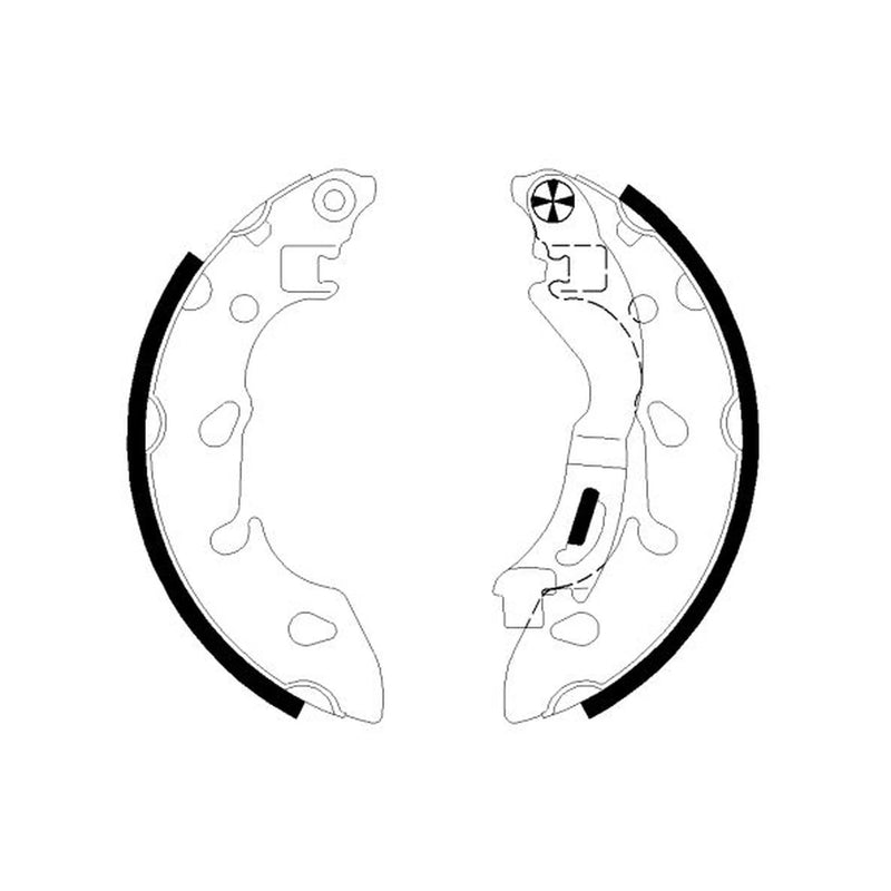 Textar Brake Shoe Set Axle Kit 91079700