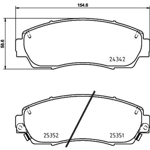 DON Front Brake Pad Set PCP1502