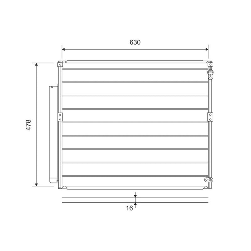 Valeo Air Conditioning Condenser 814230