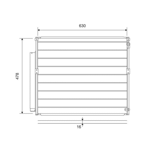 Valeo Air Conditioning Condenser 814230
