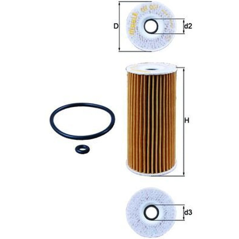 Mahle Engine Oil Filter OX 201D