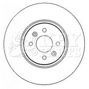 Key Parts 2 x Front Brake Discs KBD4572-x2