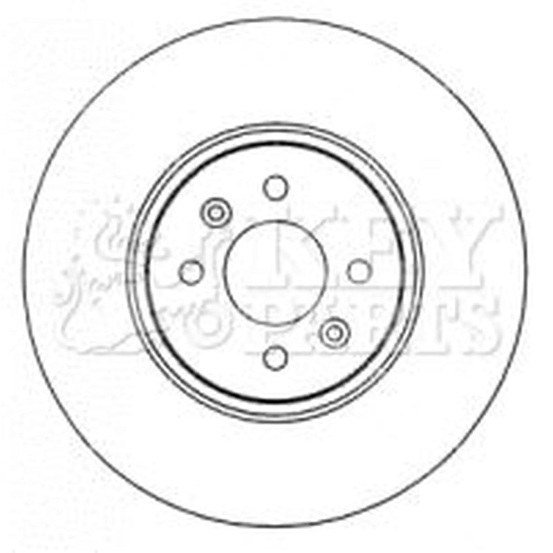 Key Parts 2 x Front Brake Discs KBD4572-x2