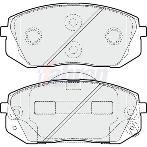 Fahren Front & Rear Brake Discs & Pads fits Hyundai Kona 2017-2023 1.0