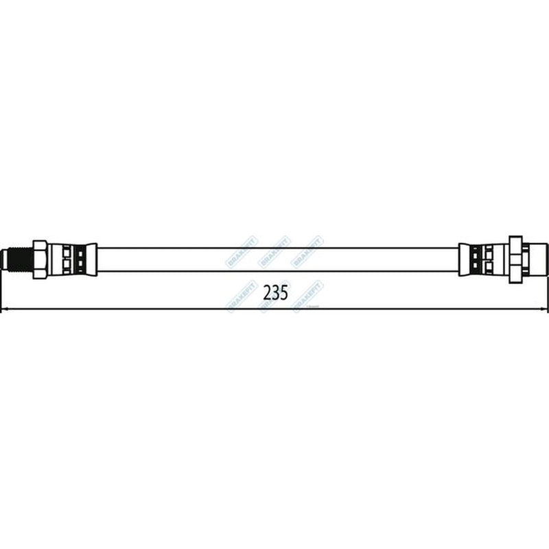 Apec Brake Hydraulic Hose Line outer BHO4218