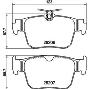 Mintex Rear Brake Pad Set MDB3469