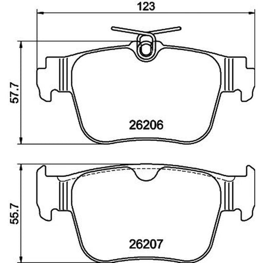 Mintex Rear Brake Pad Set MDB3469