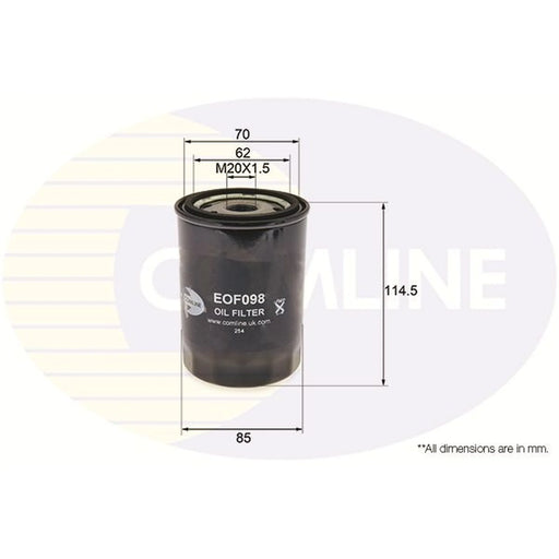 Comline Engine Oil Filter EOF098