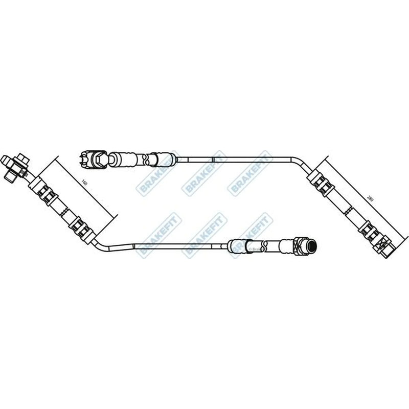 Apec Brake Hydraulic Hose Line Rear Right BHO4123