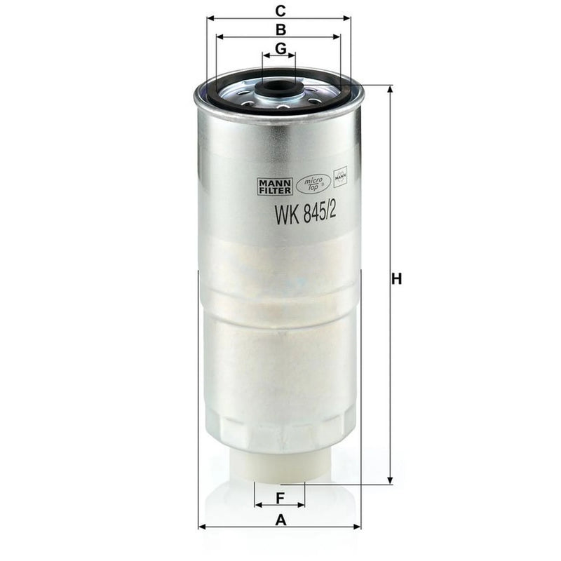 MANN-FILTER Fuel Filter Element WK 845/2