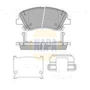 NAPA Front Brake Pad Set NBP1891