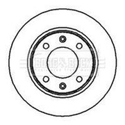 Borg & Beck 2 x Solid Rear Brake Discs BBD4249-x2