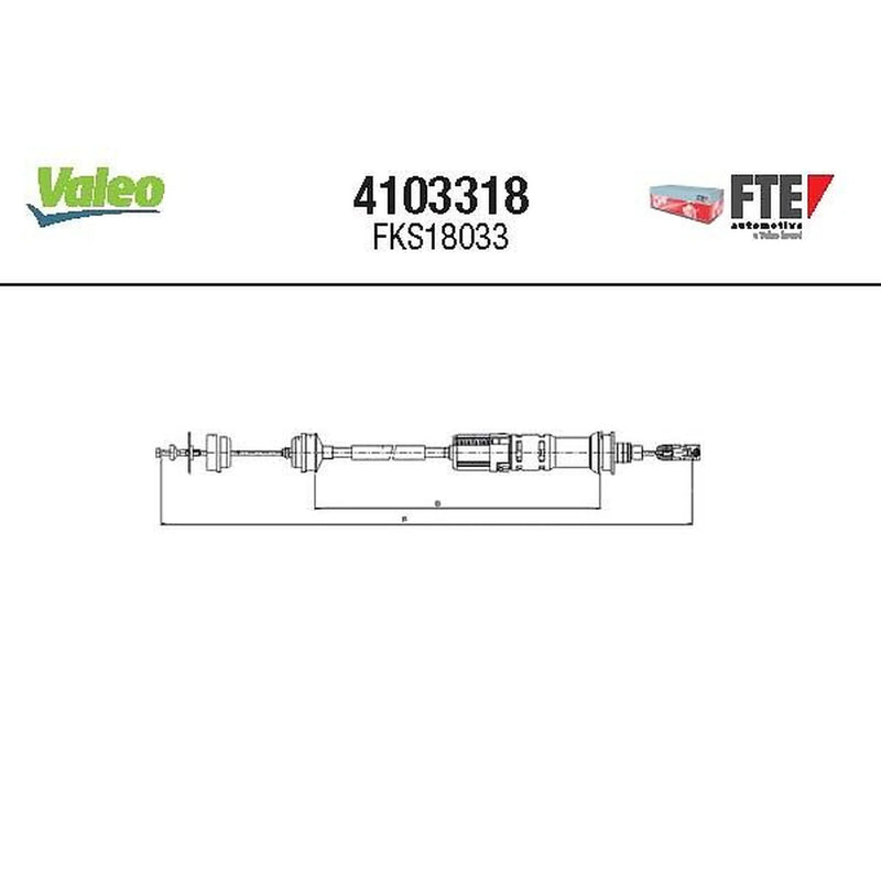 Valeo Clutch Control Cable Pull 4103318