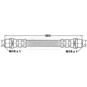Borg & Beck Brake Hydraulic Hose Line inner BBH6634