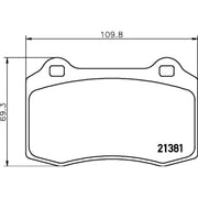 Mintex Front Brake Pad Set MDB1968