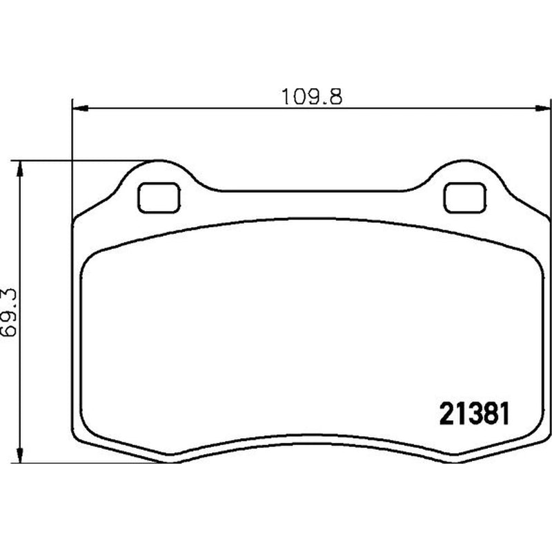 Mintex Front Brake Pad Set MDB1968