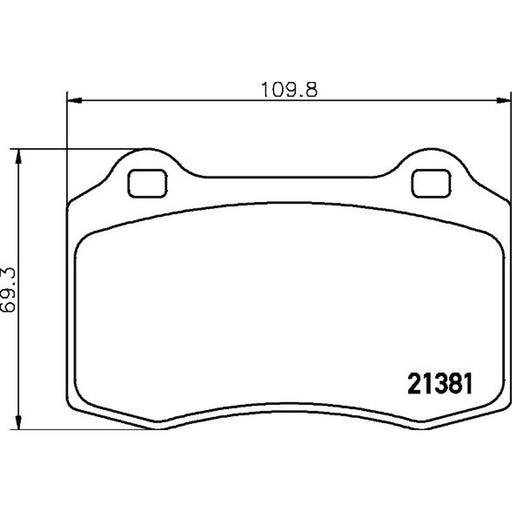 Mintex Front Brake Pad Set MDB2221