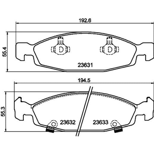 Mintex Front Brake Pad Set MDB2153