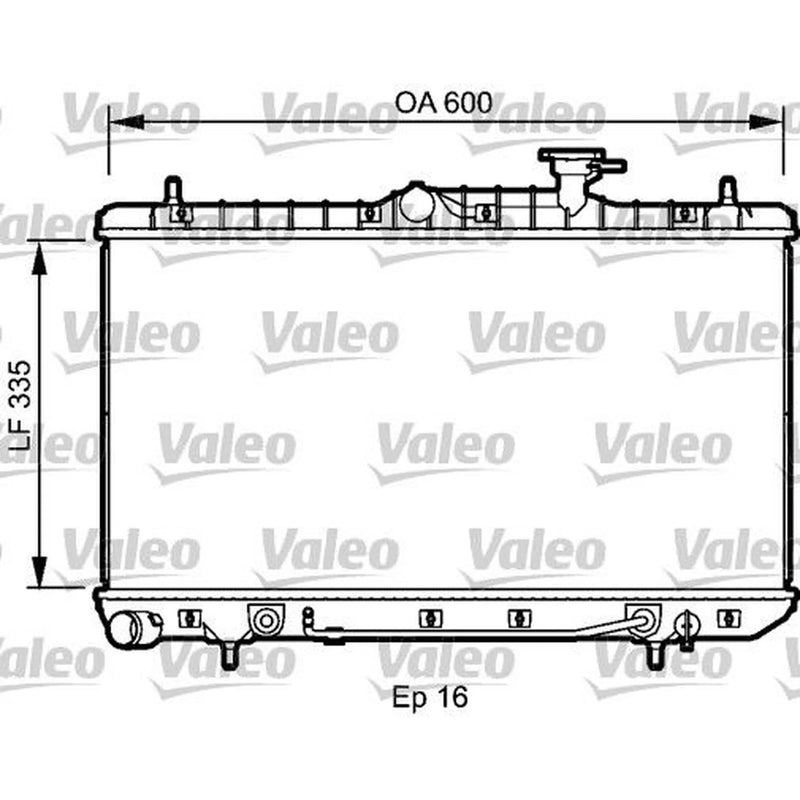 Valeo Engine Radiator 734253