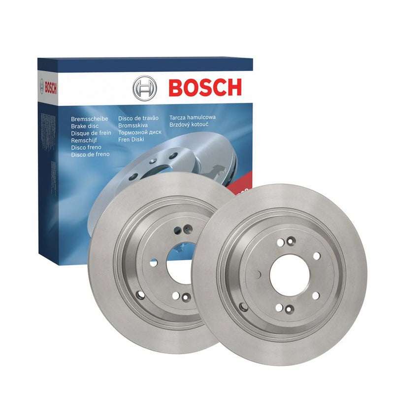 Bosch 2 x Solid Rear Brake Discs 0986479C27-x2