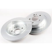 Borg & Beck 2 x Solid Rear Brake Discs BBD4489-x2