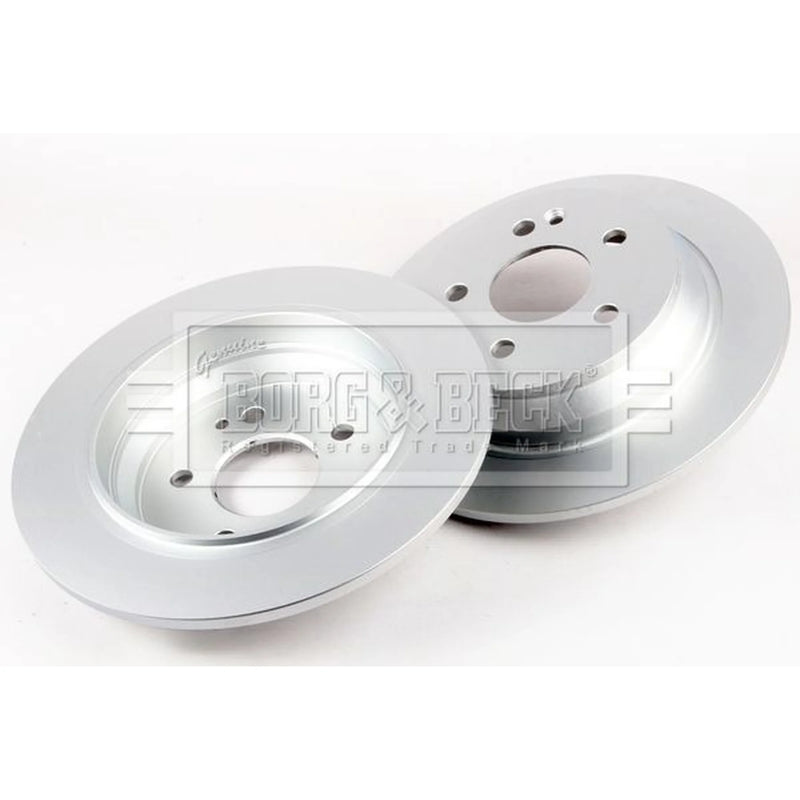 Borg & Beck 2 x Solid Rear Brake Discs BBD4489-x2