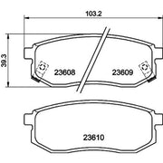 Mintex Rear Brake Pad Set MDB2066