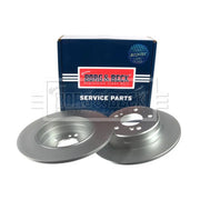 Borg & Beck 2 x Solid Rear Brake Discs BBD4094-x2