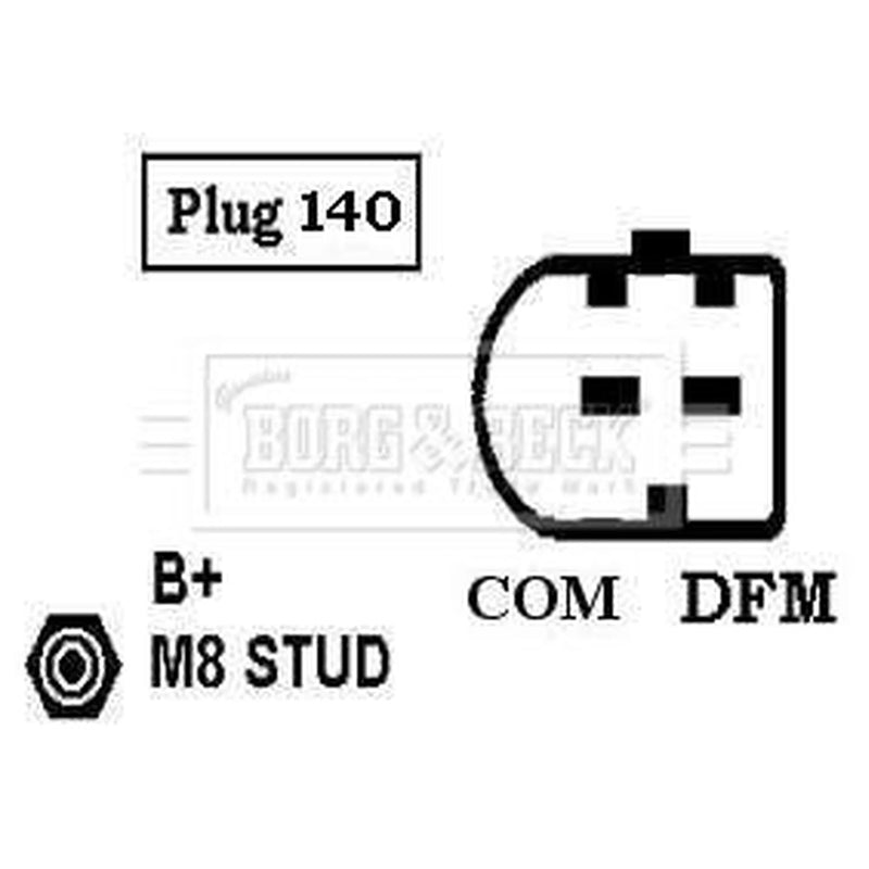 Borg & Beck Car Alternator 12V BBA2982