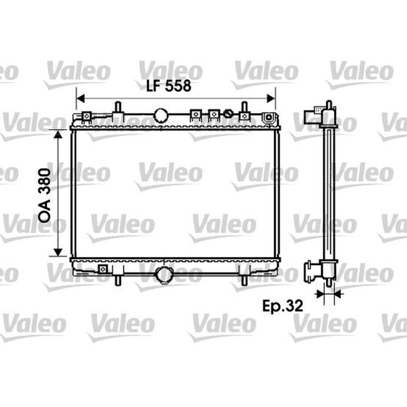 Valeo Engine Radiator 734281