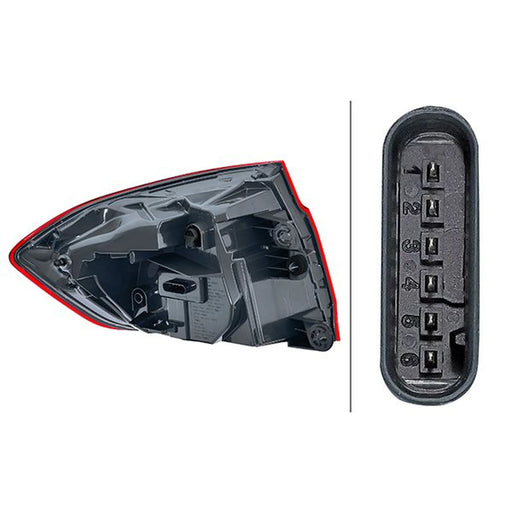 Hella Tail Light / Lamp LED Right 2SD 012 147-321