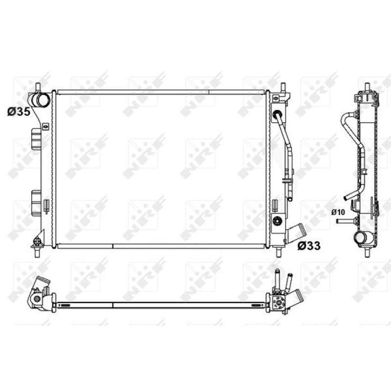 NRF Engine Radiator 53172
