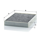 MANN-FILTER Cabin Air Filter (Pollen Filter) CUK 2847