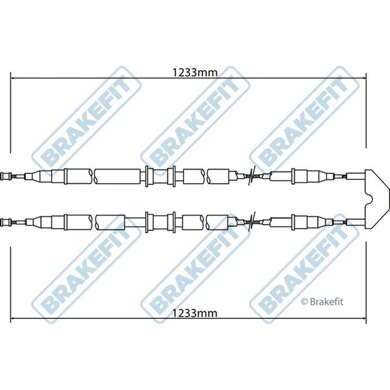 Apec Handbrake Cable Rear BBC3461