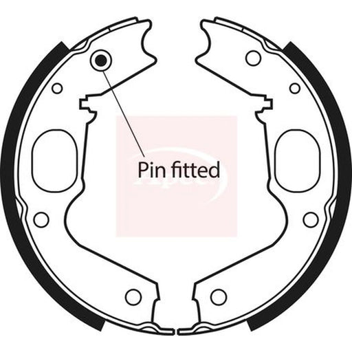 Apec Parking Brake Shoe Set SHU616