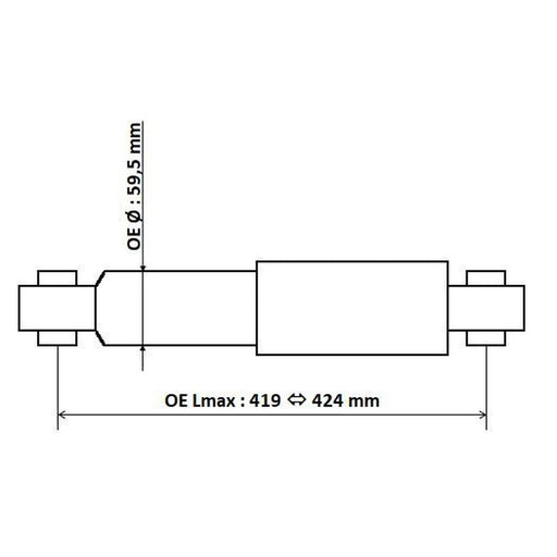 KYB Shock Absorber Damper Strut Rear 3450001