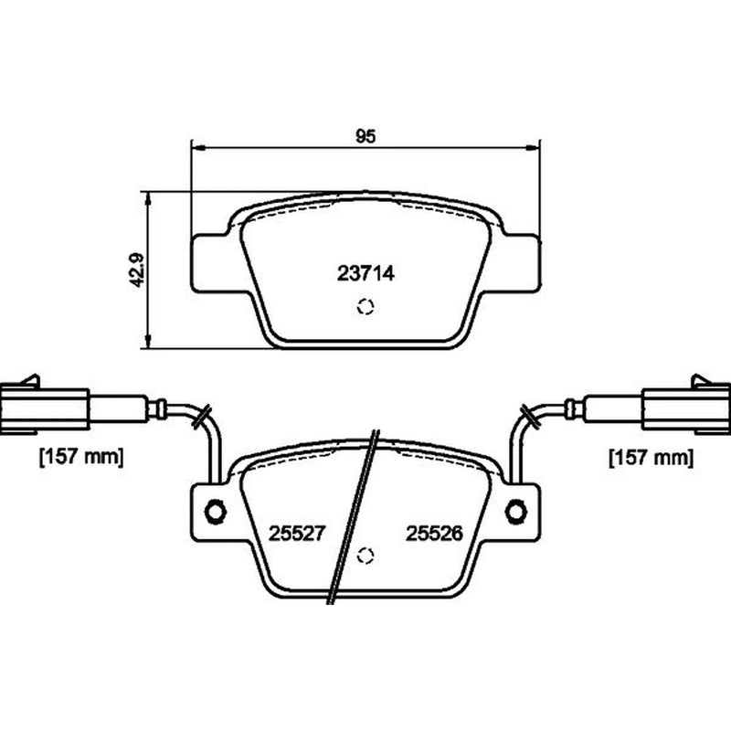 Mintex Rear Brake Pad Set MDB3303