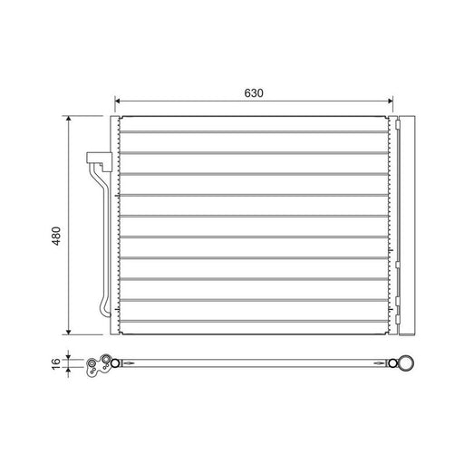 Valeo Air Conditioning Condenser 822739