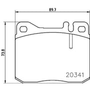 Mintex Front Brake Pad Set MDB1180