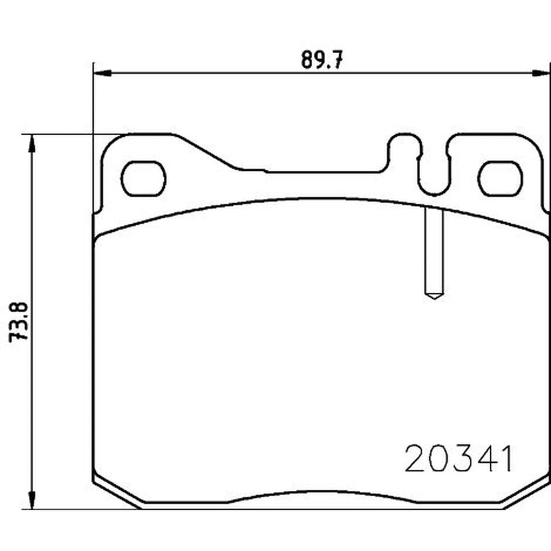 Mintex Front Brake Pad Set MDB1180