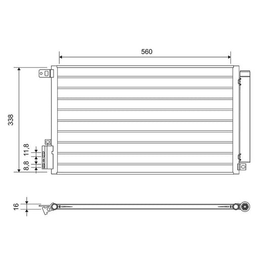 Valeo Air Conditioning Condenser 814381