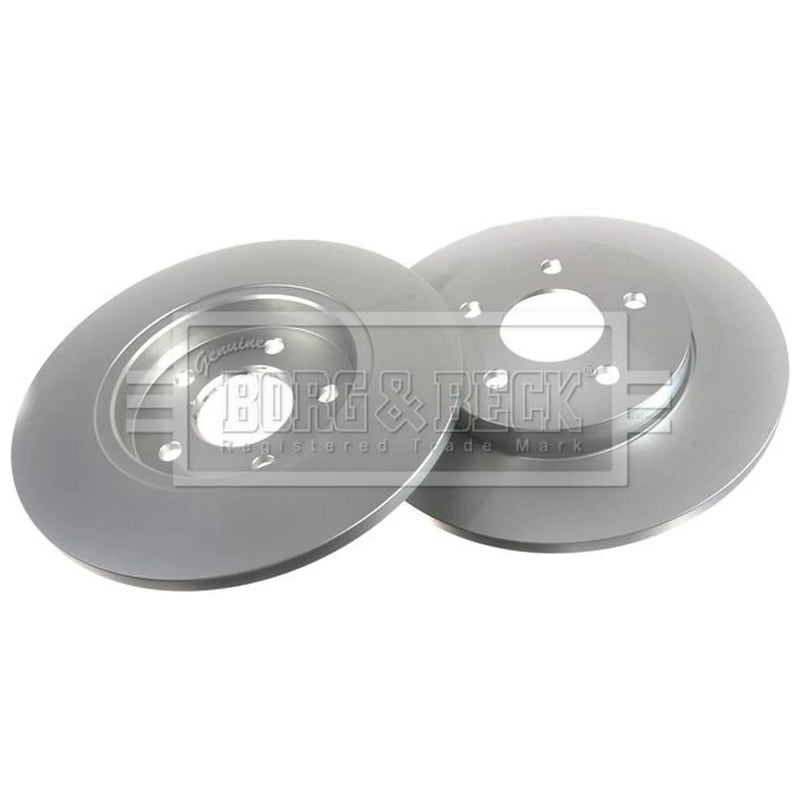 Borg & Beck 2 x Solid Rear Brake Discs BBD4239-x2