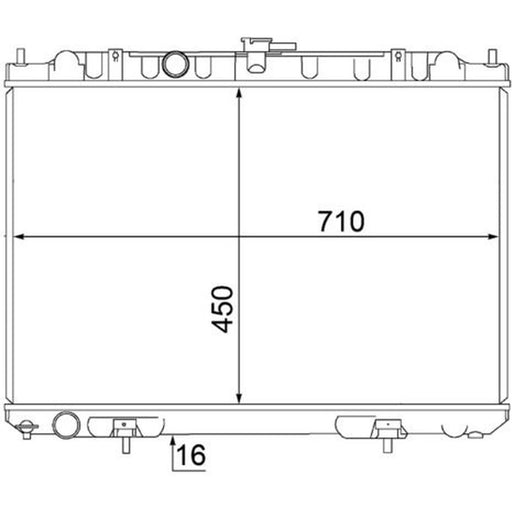 Mahle Engine Radiator CR 1490 000S