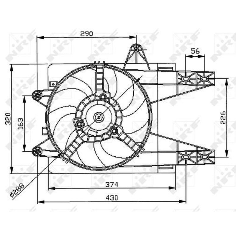 NRF Engine Cooling Fan 47038