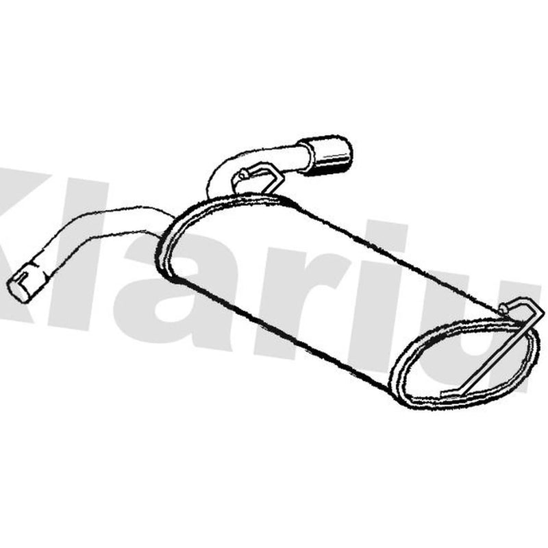 Klarius Box With Tail Pipe Rear GM770V