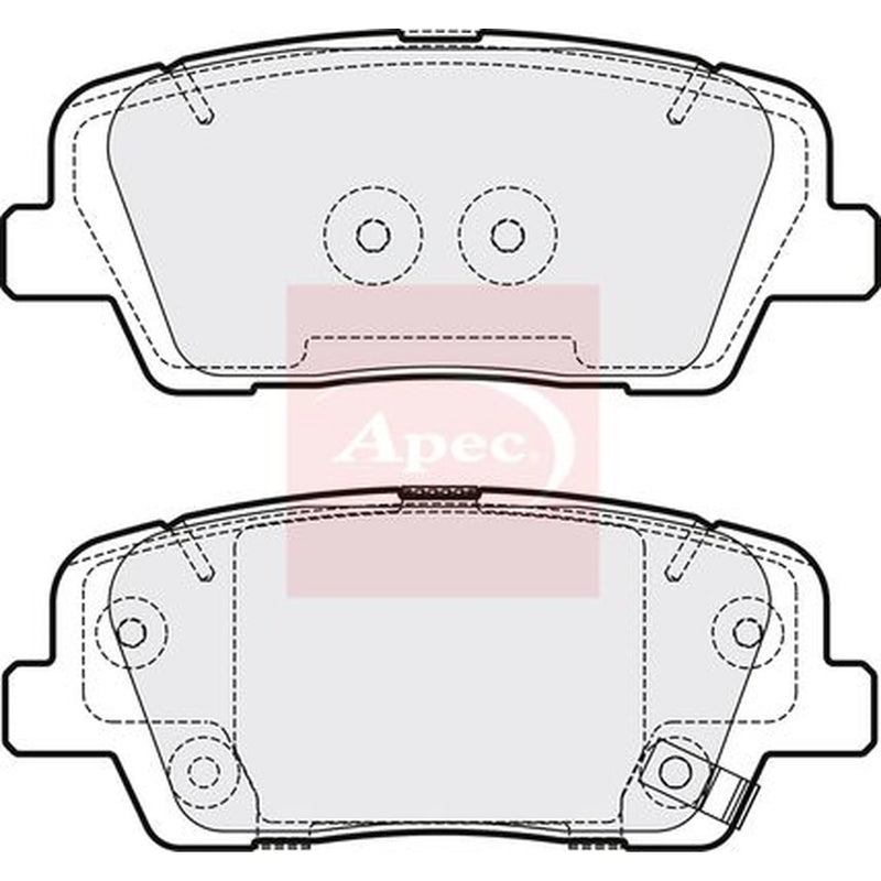 Apec Rear Brake Pad Set PAD2092