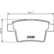 Mintex Rear Brake Pad Set MDB2691